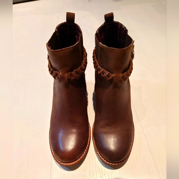 Sperry Brown leather ankle boots Sz 6 - Picture 2 of 5